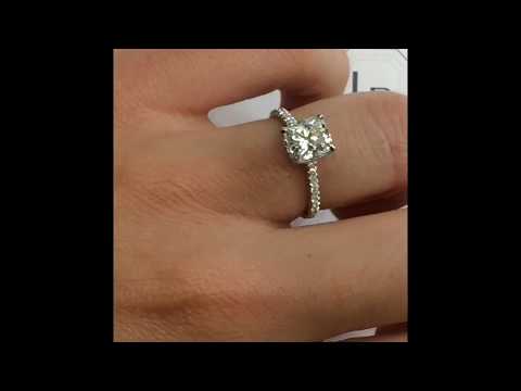 1.52 ct Cushion Cut Diamond Engagement Ring