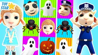 Police Officer Chasing Ghost | Funny Cartoon for Kids | Dolly and Friends 3D