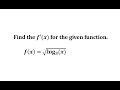 Chain Rule and Logarithmic Derivatives