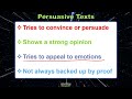 Persuasive Texts and Techniques