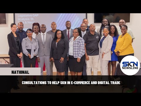 YouTube video thumbnail: Consultations To Help SKN In E Commerce And Digital Trade