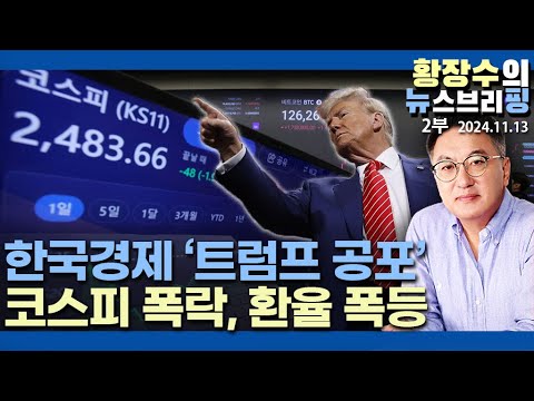 2부: 트럼프발 한국 주가 환율 성장률 위기, 자화자찬? 타협? 정신차려라(2024.11.13)