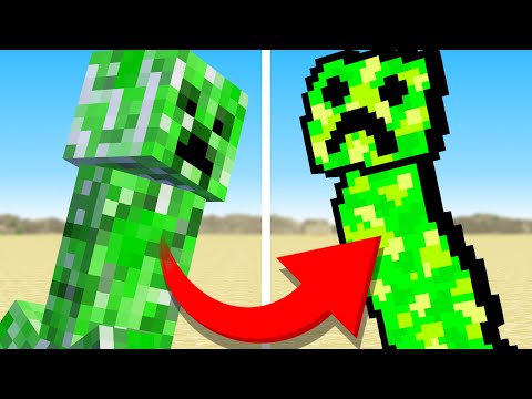 Minecraft Mobs if they were Hand Drawn