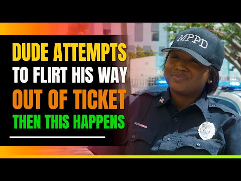 Guy Attempts To Flirt His Way Out Of Ticket. Then This Happens