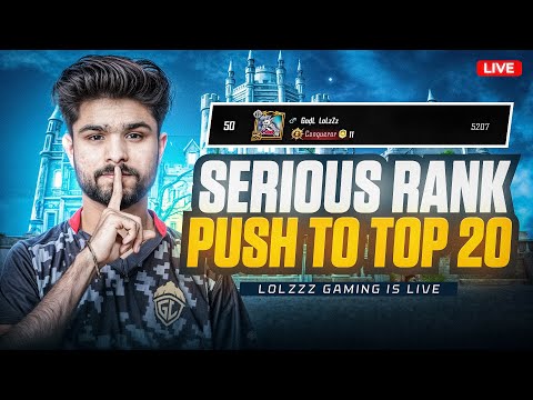 SERIOUS RANK PUSH TO TOP 20 | CLASSIC HACKER IS BACK | BGMI LIVE