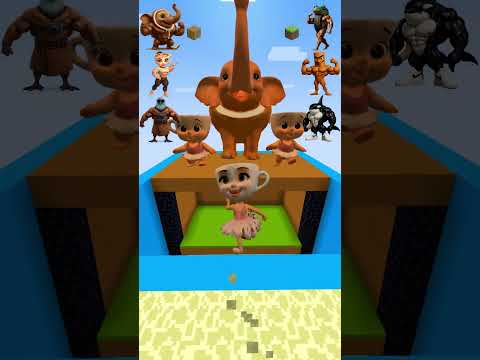 Italian Brianrot vs Squid Game Sky Jump CHALLENGE P.9 #minecraft #shorts