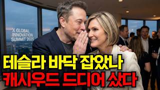 테슬라 바닥 잡았나, 캐시우드 드디어 샀다