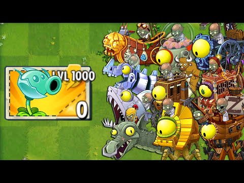 100% All PREMIUM Plants LEVEL 1000 vs All Final Boss - Plants vs Zombies 2 Mod