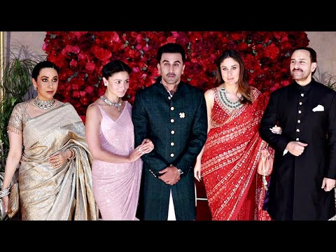 Alia Bhatt, Ranbir, Saif, Kareena, Karishma Kapoor At Cousin Aadar Jain And Alekha Advani Wedding