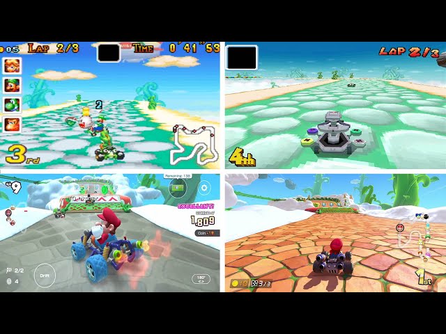 Mario Kart 8 Deluxe DLC Wave 1 Comparison (Switch  vs)