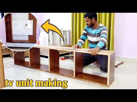 How To Make tv unit | टीवी यूनिट कैसे बनाएं | tv_unit making full prosec | tv unit design