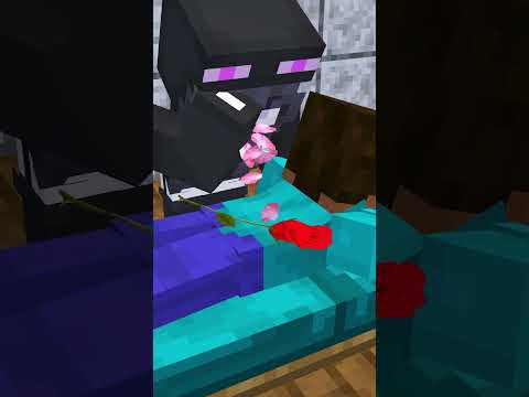 Steve and Alex mixed up massage - minecraft animation #shorts