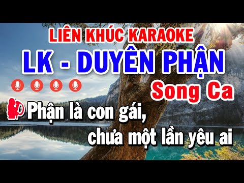 Karaoke Nhạc Sống Bolero Nhạc Trữ Tình Song Ca | Liên Khúc Duyên Phận – Đường Tím Bằng Lăng