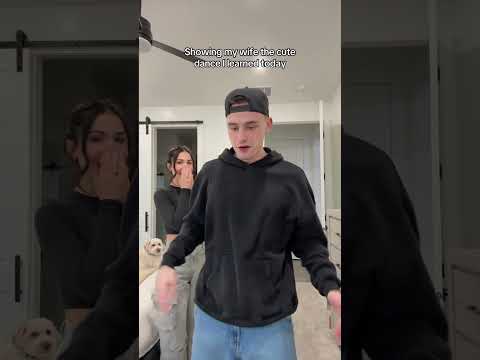 Showing my wife the dance I learned today