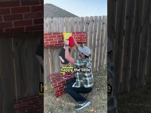 He made a Mario obstacle course for his son 🍄