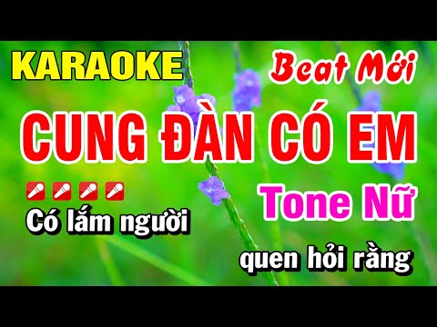 Karaoke Cung Đàn Có Em Tone Nữ [ Beat Hay ] Nhạc Sống | Hoài Phong Organ