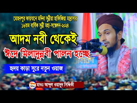 সৃষ্টির শুরু থেকেই মিলাদুন্নবী পালিত হয়ে আসছে। Abdul wadudu Siddiki waz