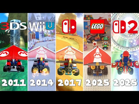Evolution of Mario Kart Glider in game, LEGO and Movie(2011 to 2025)