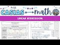 Exploring Linear Regression and Correlation Coefficient
