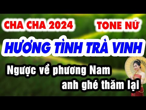 Karaoke HƯƠNG TÌNH TRÀ VINH Tone Nữ | CHA CHA CHA 2024 | Karaoke Nhạc Sống 9669 KLA mới nhất