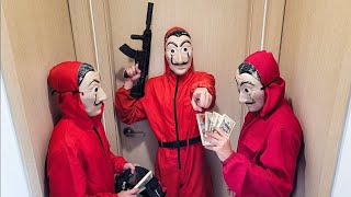 MONEY HEIST PARKOUR vs POLICE  Escape Chase || The daily life of ( EPIC LIVE STORY )
