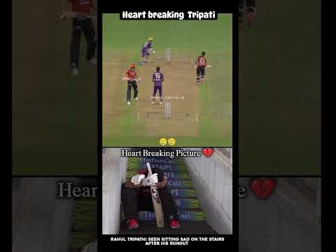 Rahul thripathi felling sad 🥺#ipl #ipl2024 #ipllovers #iplstatusvideo#srh #srhvskkrhighlights#shorts