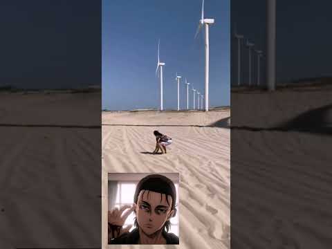||Anime wind turbine shadow jump||attack on titan||boy||#attackontitan #animeboy