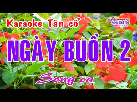 Karaoke tân cổ NGÀY BUỒN  2 – SONG CA [Nhạc: Lam Phương – Lời vc: Nancy Phạm]