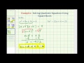 Solving Quadratic Equations Concepts
