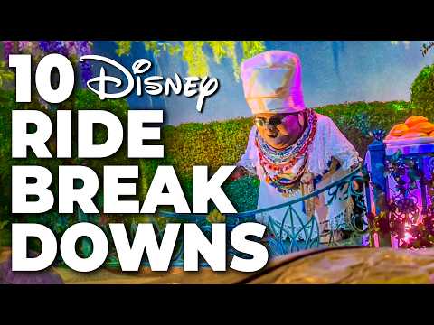 Top 10 Disney Fails, Ride Breakdowns & Malfunctions Pt 14 - Walt Disney World, Disneyland & Paris