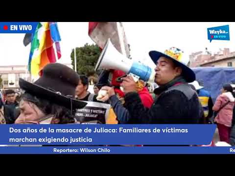 Juliaca: Familiares de víctimas de masacre marchan en conmemoración por los dos años