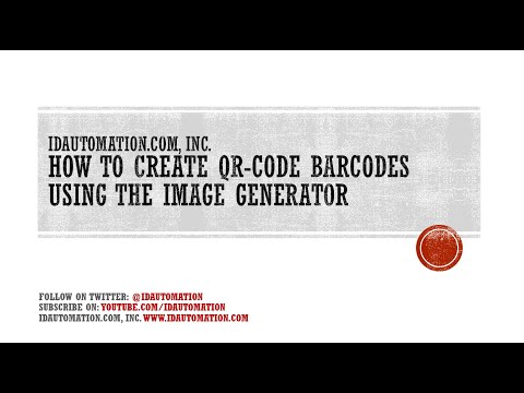 How to Create #QR-Code Barcodes with the QR Code Image...