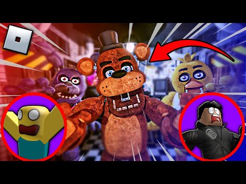 SOBREVIVENDO aos ASSUSTADORES Animatronics de FNAF no ROBLOX 😱😰