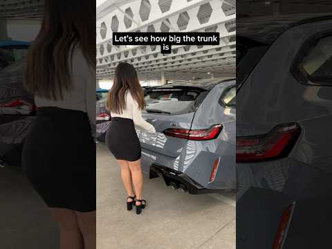 Let’s see how big the new 2025 m5 wagon trunk is #bmw #shorts