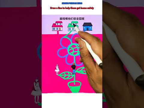 Draw a line to help them get home safely #shorts #trending #viralvideo