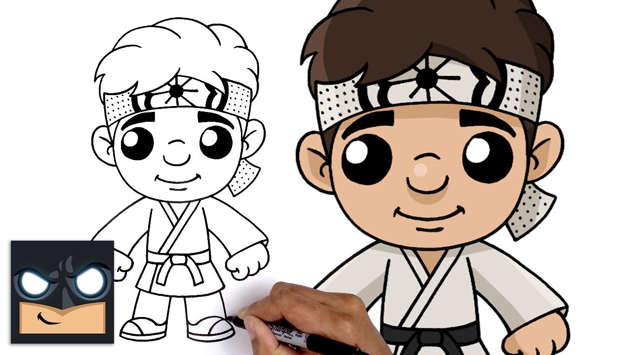 How To Draw Karate Kid - Daniel LaRusso