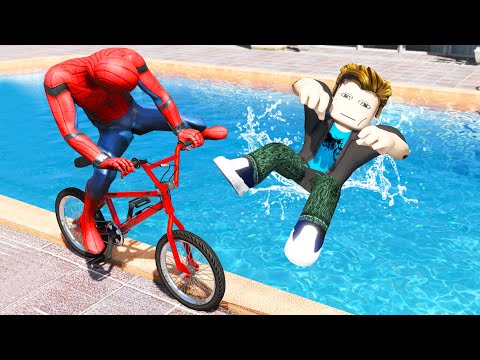 GTA 5 Ragdolls Spiderman vs Roblox Jumps/Fails (Euphoria Physics)