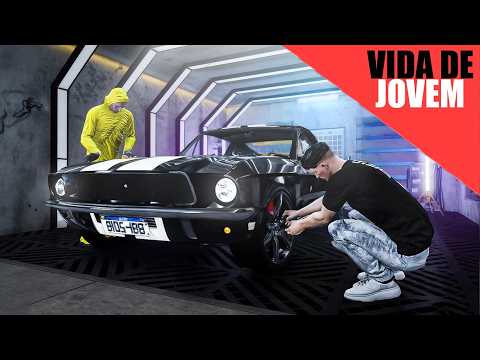 GTA V: VIDA DE JOVEM - REFORMEI MEU MUSTANG EE BOTEI PRA ACELERAR  - EP13