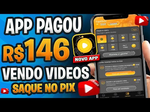 Pagou R$146✅ APP para GANHAR DINHEIRO no PIX ASSISTINDO VIDEOS e JOGANDO🤑