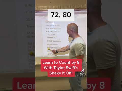 Count by 8 to Shake it off By Taylor Swift