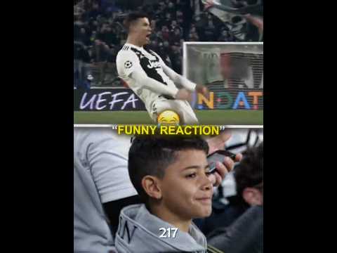 Ronaldo Jr Reacts to Ronaldo 😂