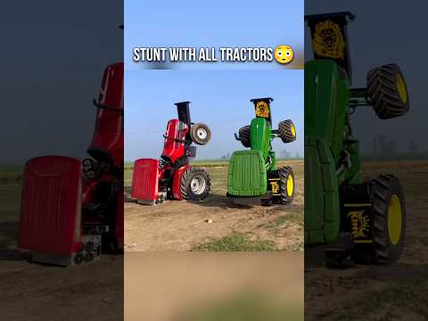 STUNT WITH ALL TRACTORS😳//NISHU DESHWAL#automobile#nishudeshwal#viral#shorts
