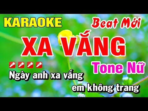 Karaoke Xa Vắng (Beat Hay) Tone Nữ Nhạc Sống | Hoài Phong Organ