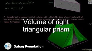 Volume of right triangular prism