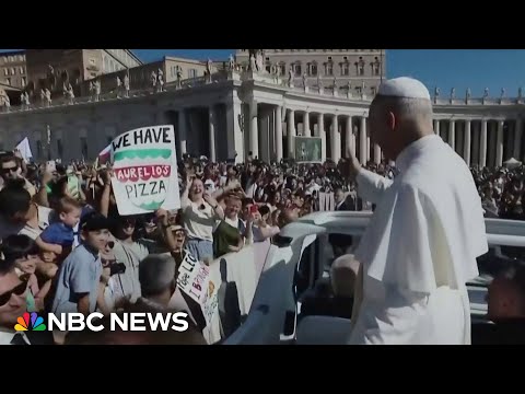 YouTube video thumbnail: Pope-Mania Reaches New Heights in Chicago and Beyond