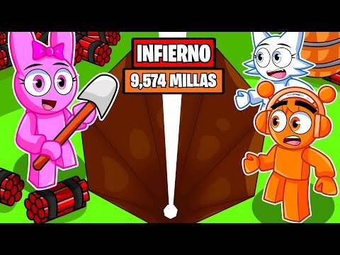 ¡PINKI y OREN Cavando Hasta el INFIERNO con 7,283,219 Bombas en Roblox! (sprunki)