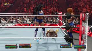 WWE 2K24 RAW JADE CARGILL & BIANCA BELAIR VS LASH LEGEND & JAKARA JACKSON
