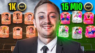 1.000 vs 15.000.000 MÜNZEN TEAM in FC 25! 🤑👀