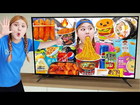 Korean Convenience Store swicy food Mukbang REAL SOUND EATING SHOW by HIU 하이유