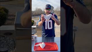Cooking some Seahawk Wings for the Super Bowl #patriots #seahawks #bbq  #food @barstoolsports